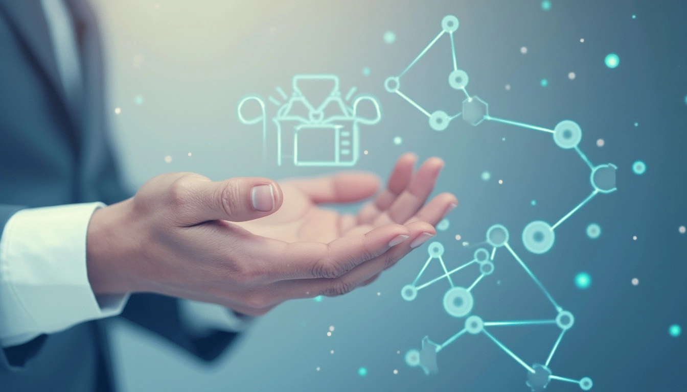 manos mandando un email